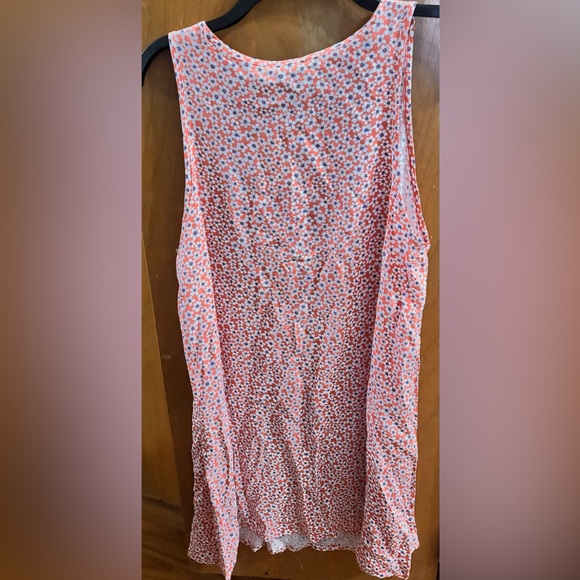 Forever 21 Coral and White Floral Tank Dress - Picture 2 of 3
